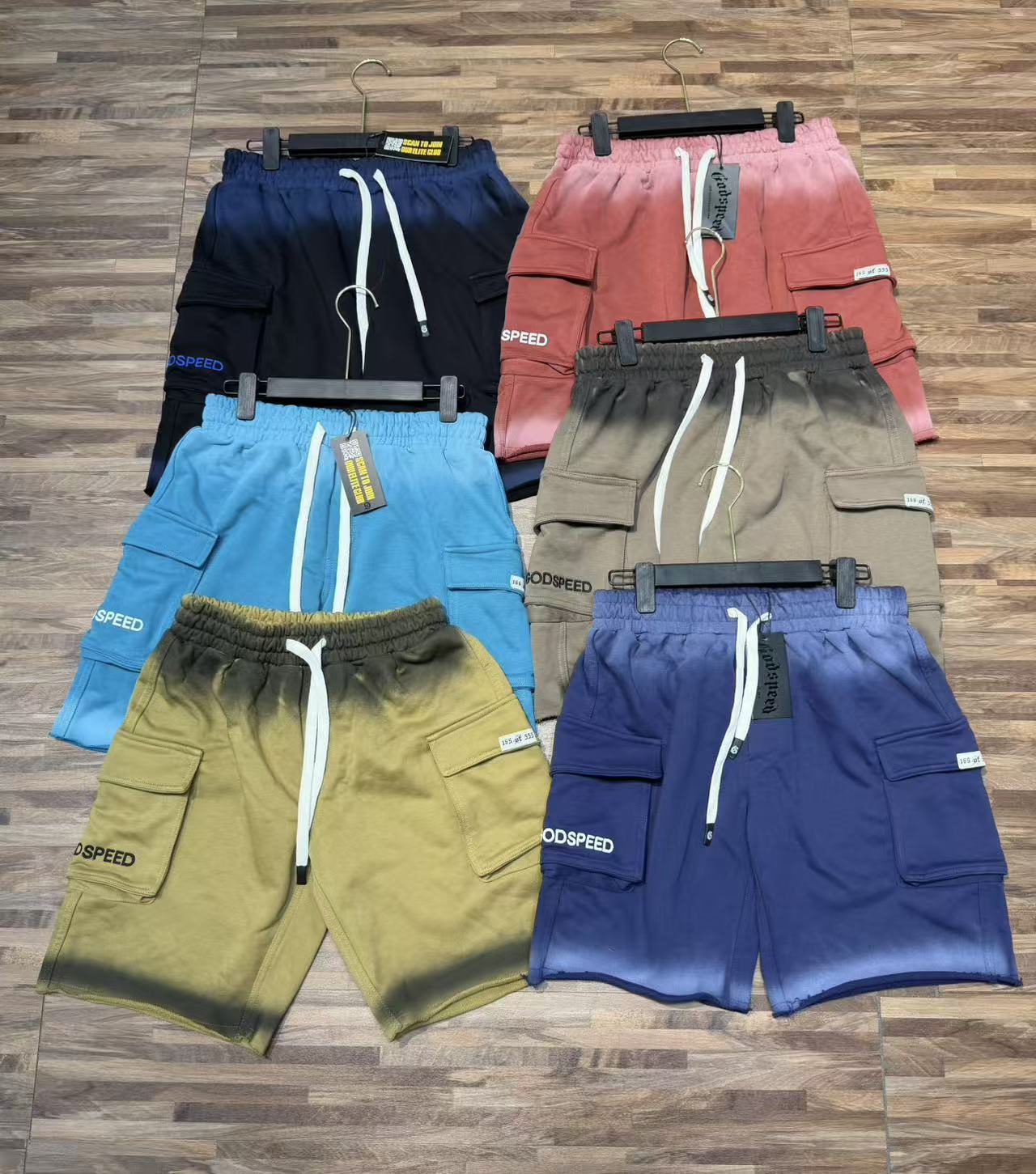 Short Cargo Urbano "Godspeed" con Efecto Degradé