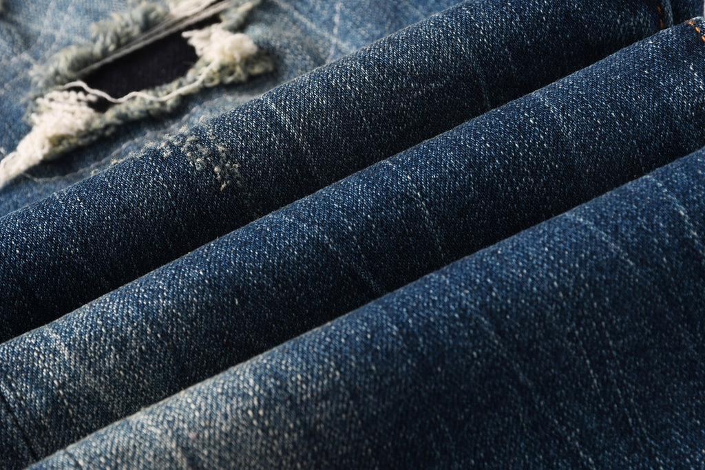 Jeans Purple Brand – Lavado Azul Medio con Roturas