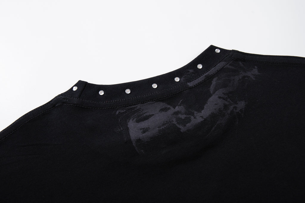 Camiseta Corta Urbana BKYS "Disaster" - Off-White / Gris Claro