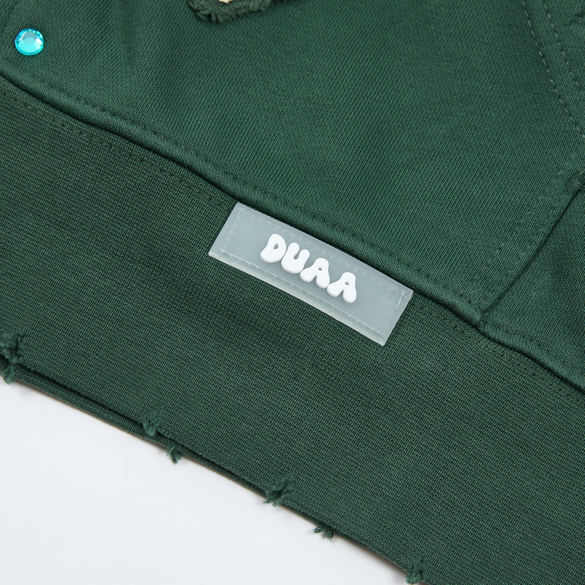 Sudaderas con capucha y cierre completo "DUAA 33" con detalles de tachuelas