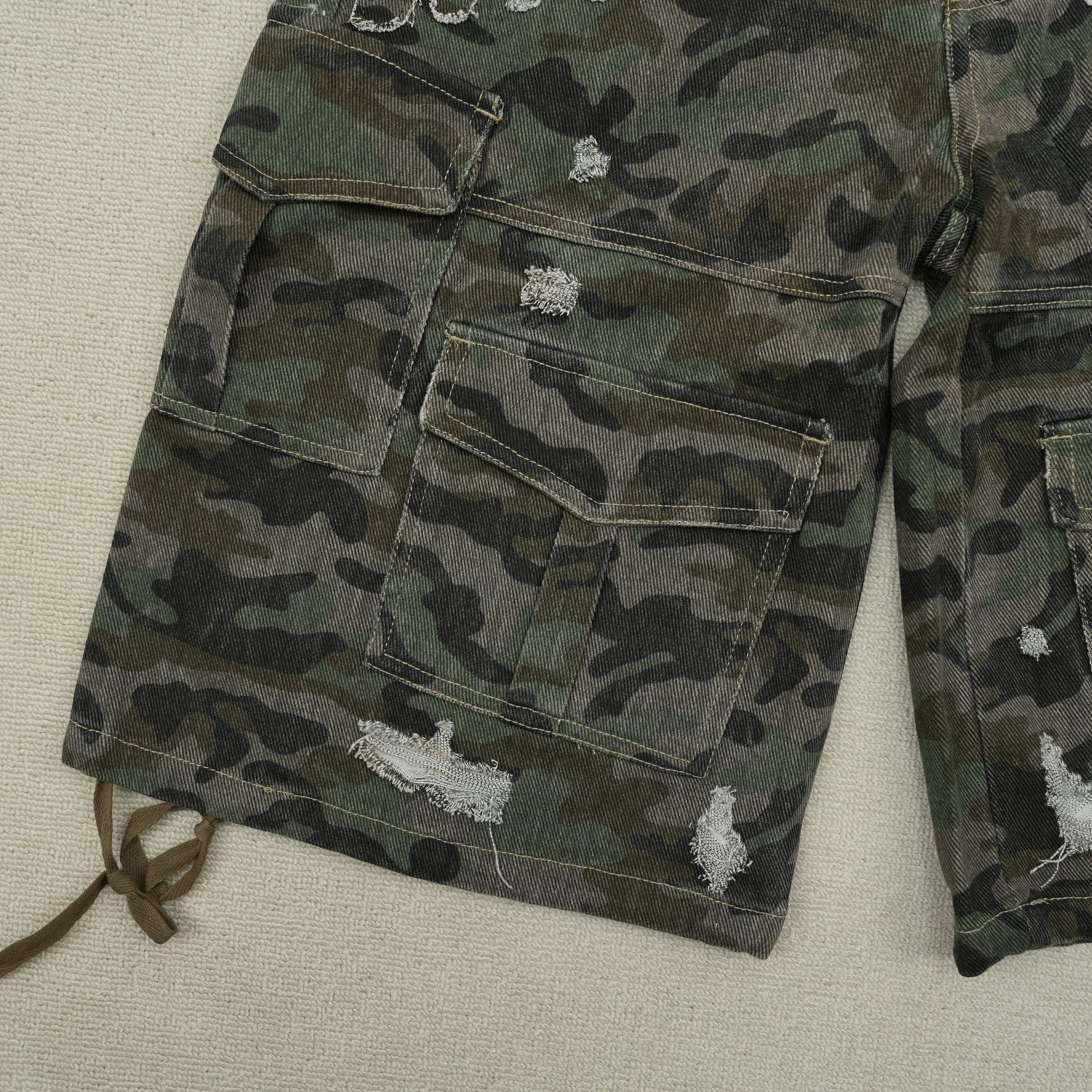 Short Bottega Desires – Camuflaje Cargo Desgastado