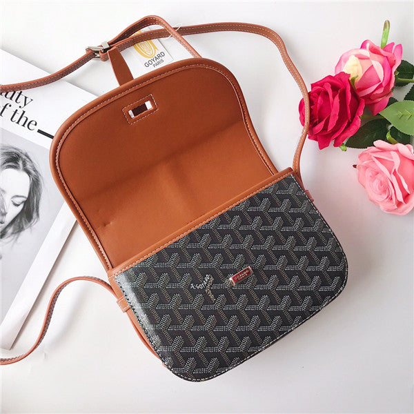 Bolso bandolera con patrón geométrico / Bolso cruzado de diseño clásico