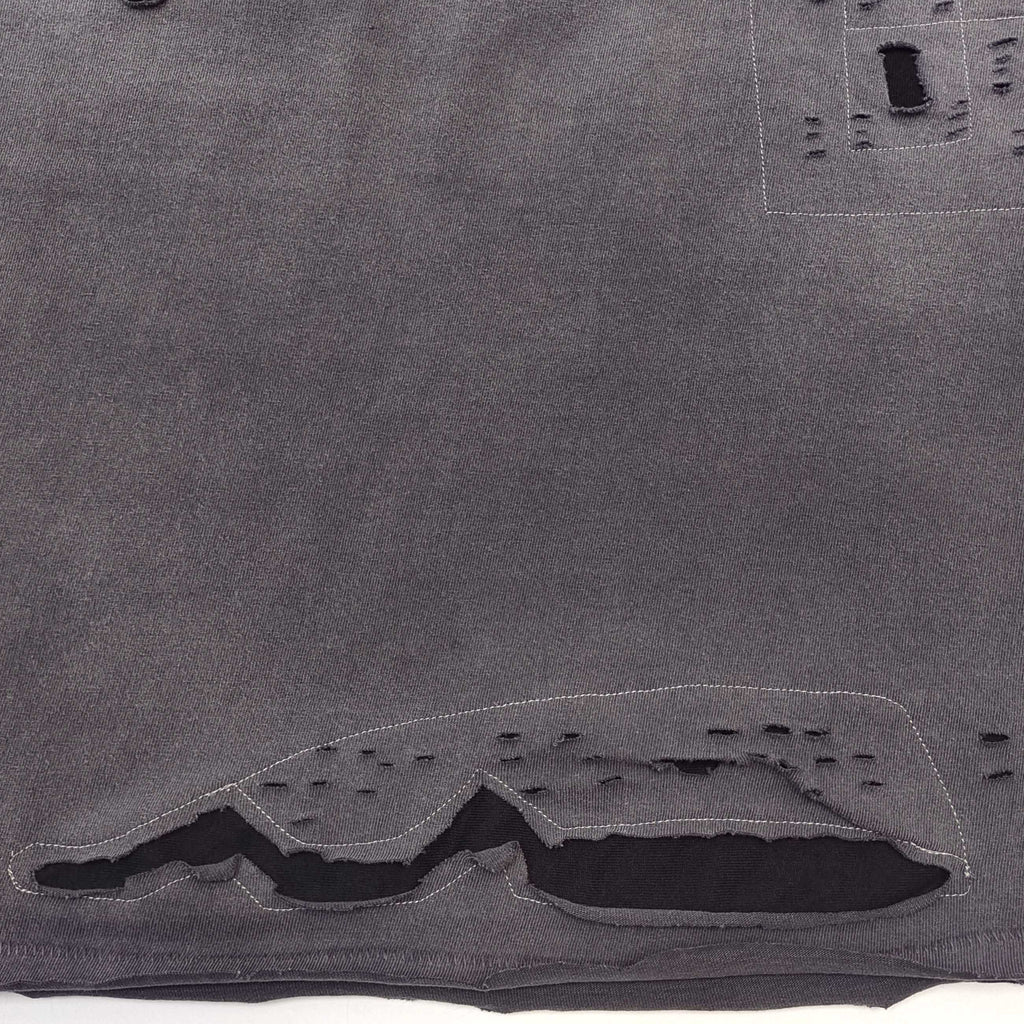 Camiseta Gallery Dept. – Lavado Carbón con Detalles Desgastados