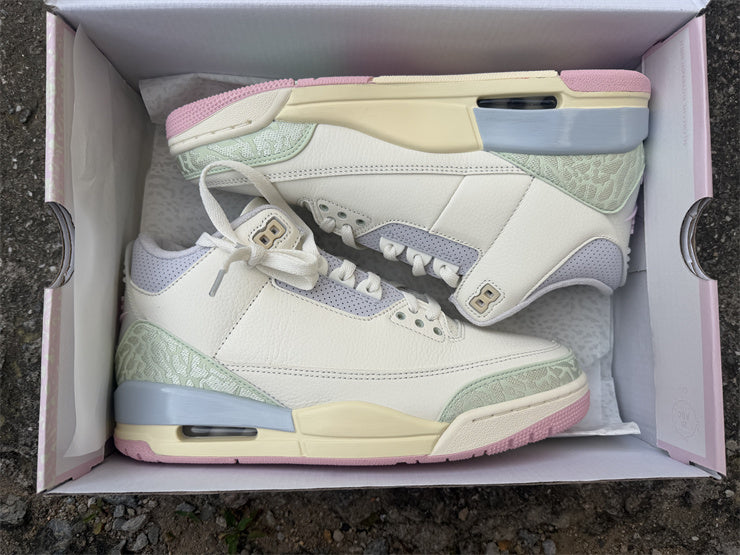 Air Jordan 3 Retro OG "Spring Is In The Air" (Colorway: Sail / Jade Aura / Pink)
