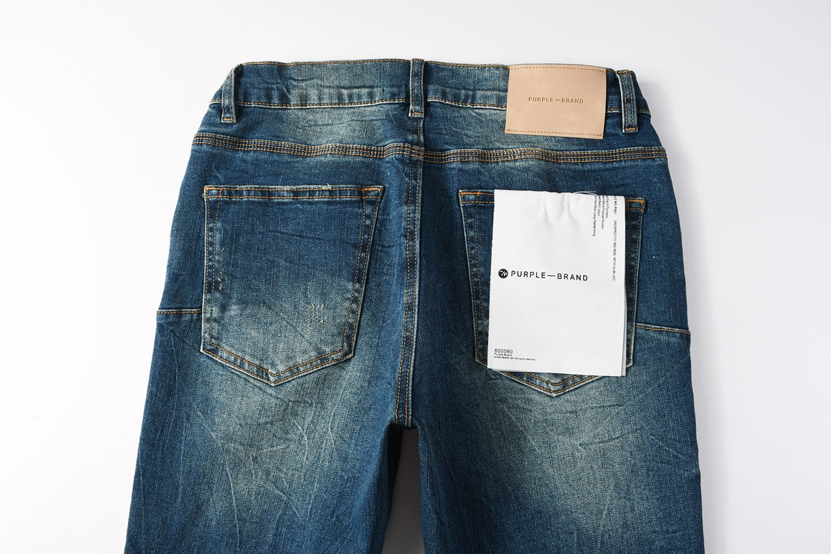 Jeans Purple Brand – Lavado Azul Medio con Roturas