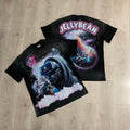 Playera Streetwear Oversize "Jellybean Galactic VR" – Negro Lavado