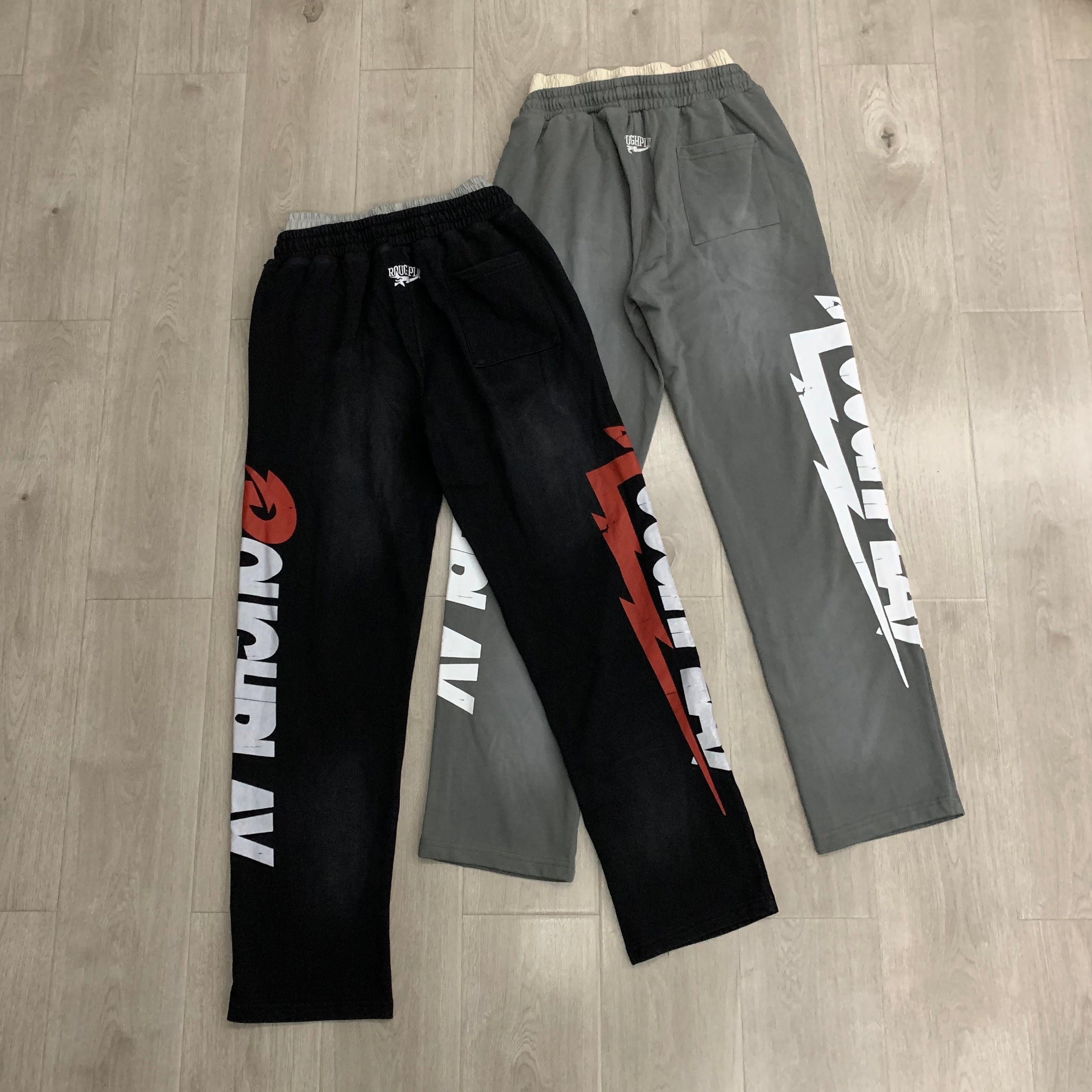 Roughplay Logo Print Fleece Pants