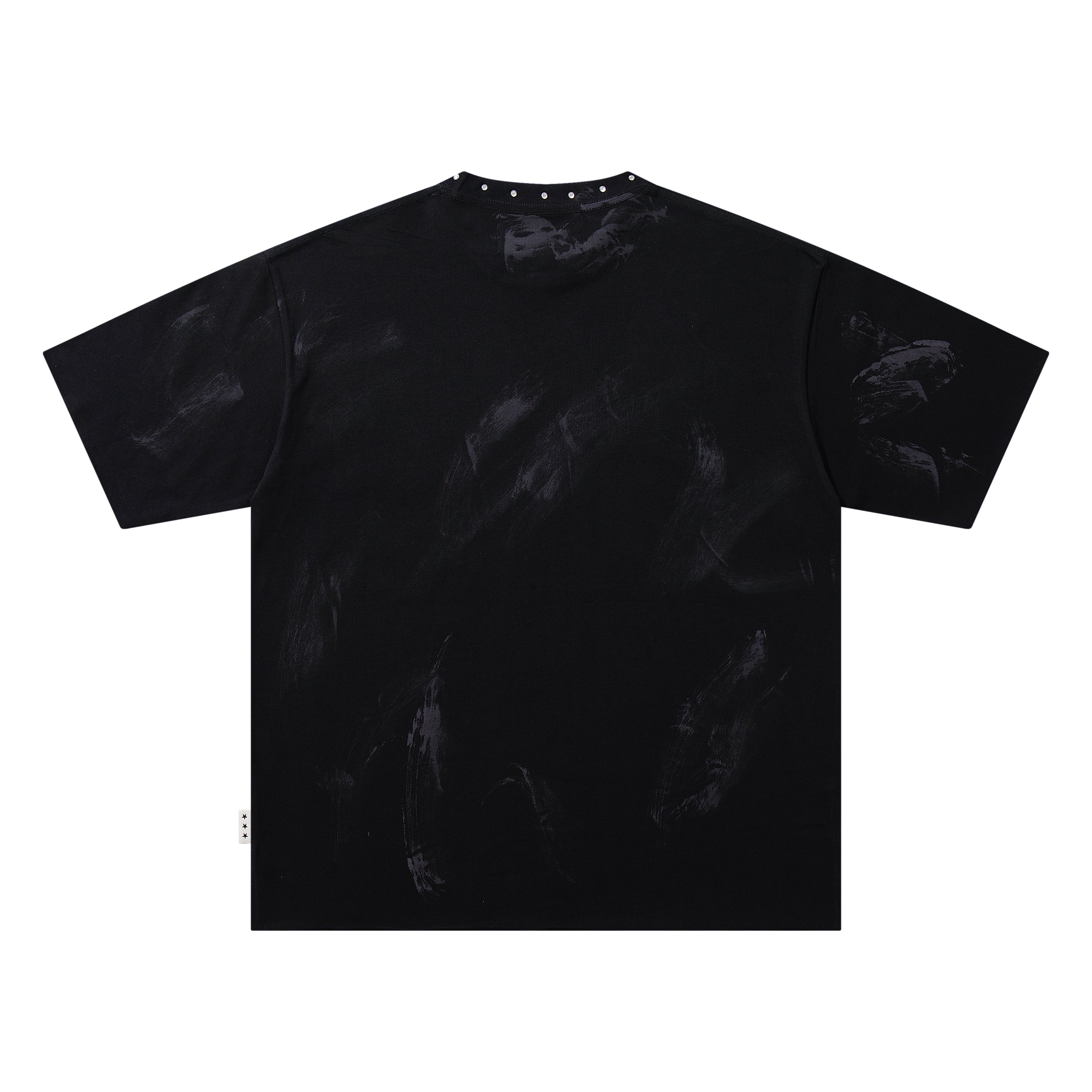 Camiseta Corta Urbana BKYS "Disaster" - Off-White / Gris Claro