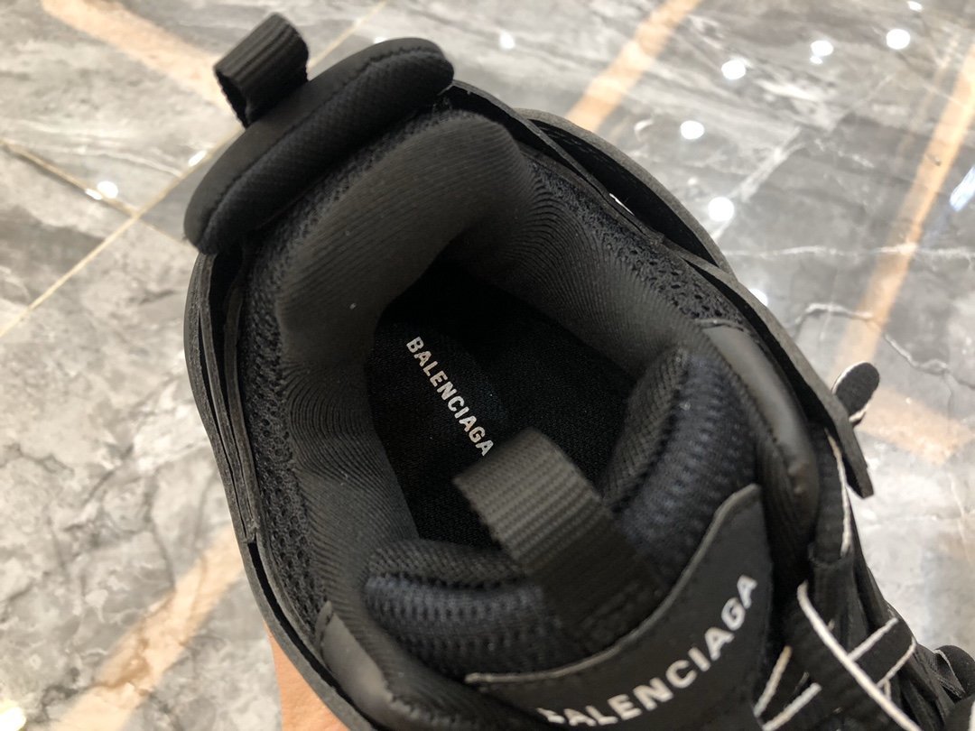 Zapatillas estilo Track 3 / Zapatillas deportivas diseño robusto negro