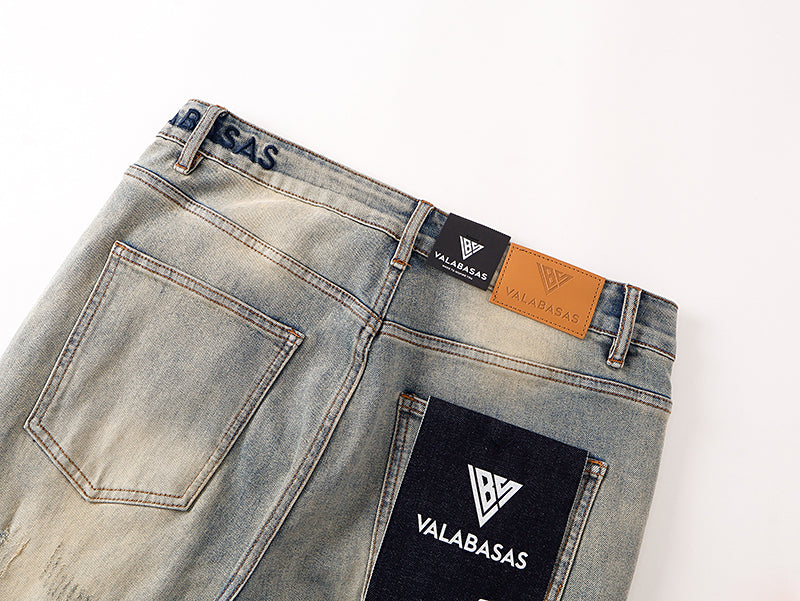 Jeans Valabasas – Lavado Claro con Roturas