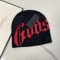 Prepara Rhinestone Gothic Knit Beanie