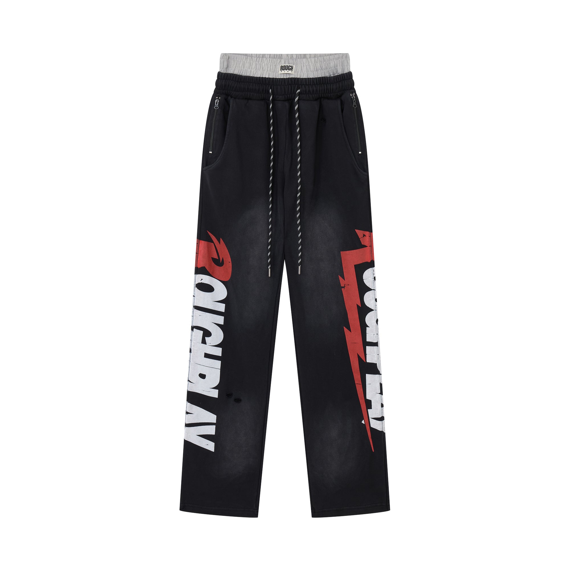 Roughplay Logo Print Fleece Pants