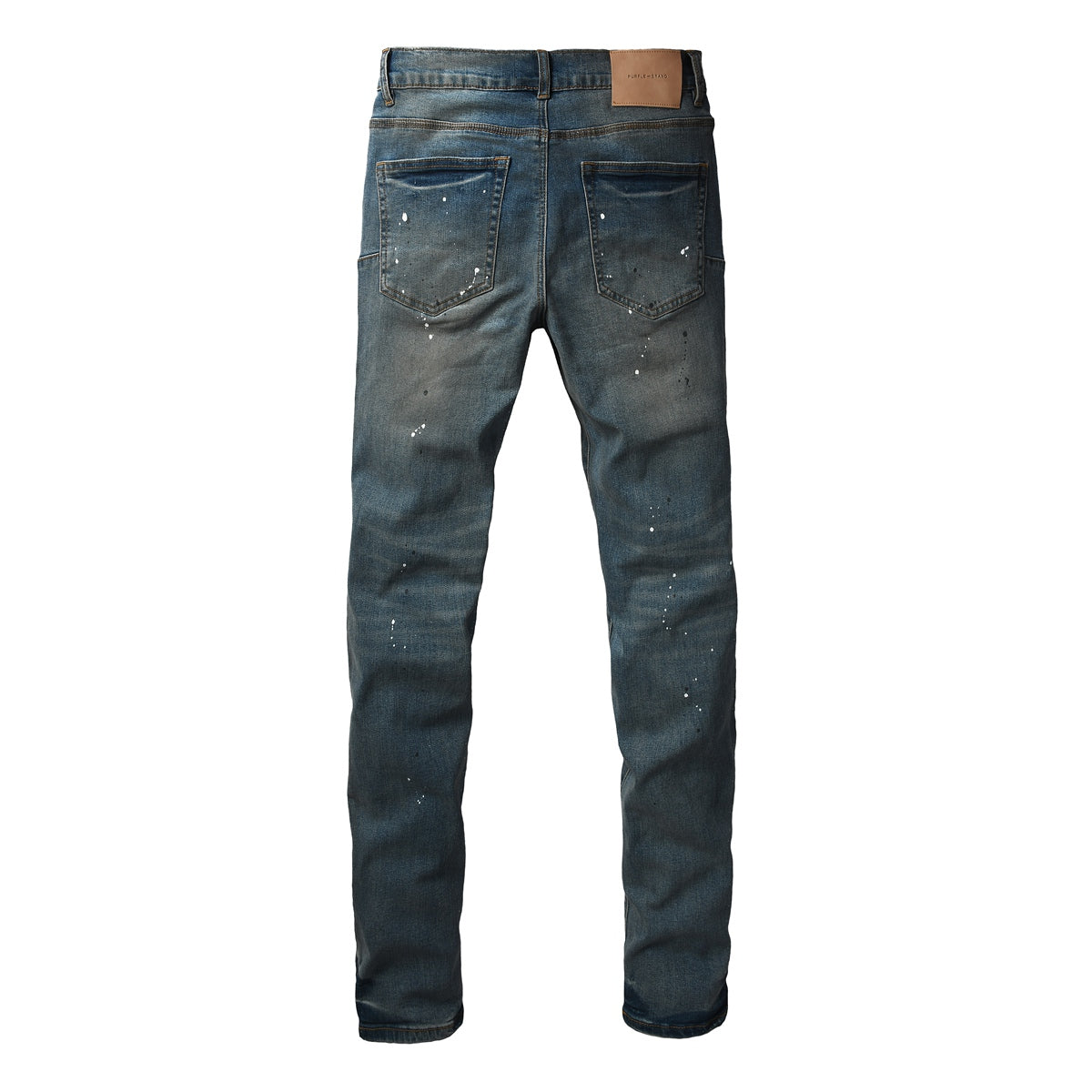 Jeans Purple Brand – Lavado Azul con Salpicaduras y Roturas