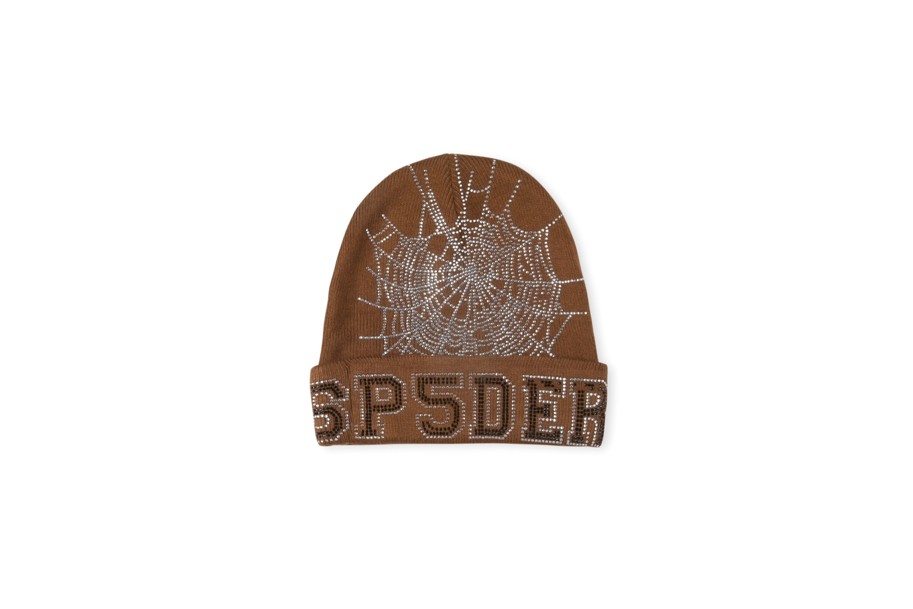 Gorro de Lana Negro con Diseño de Piedras Brillantes