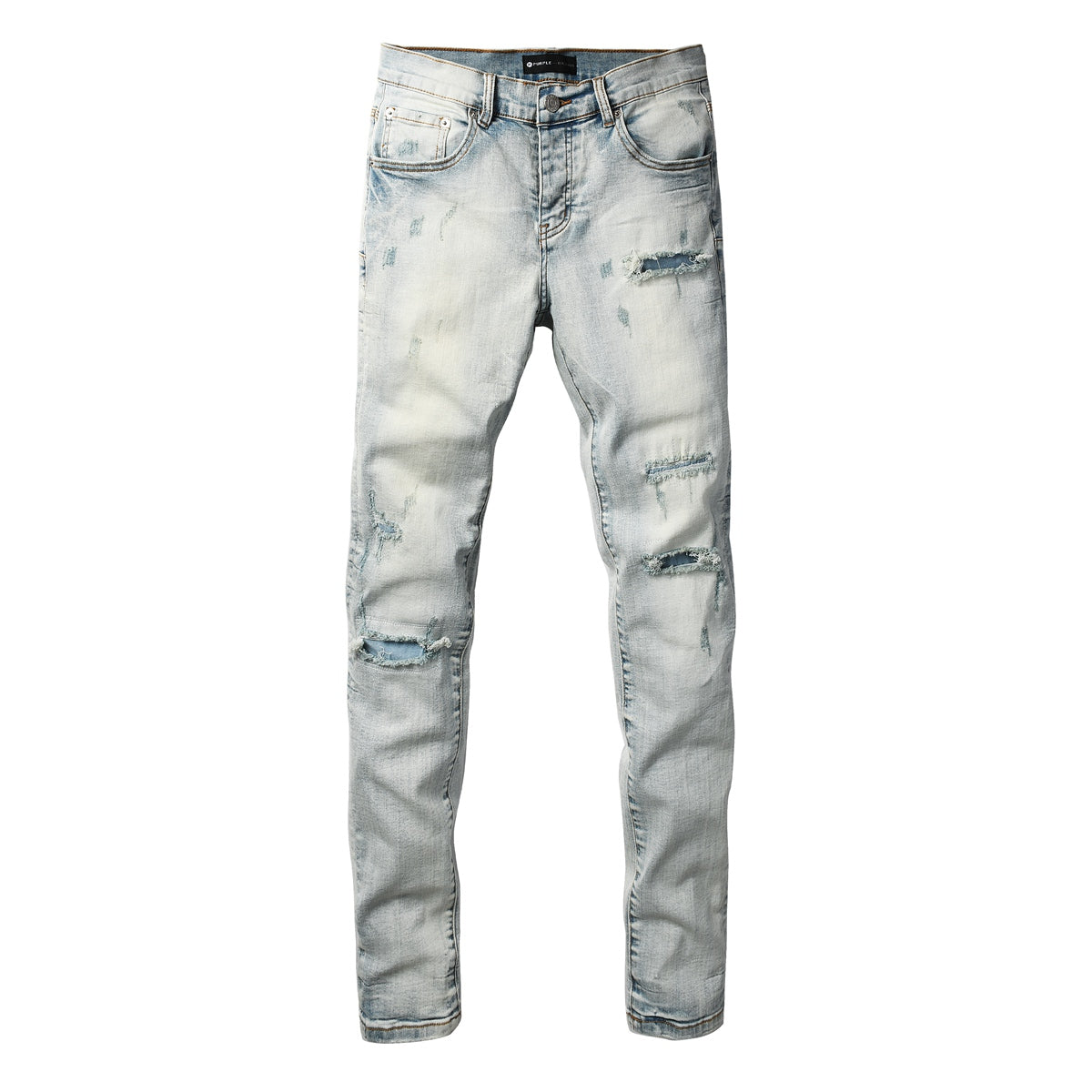 Jeans Purple Brand – Lavado Claro con Roturas