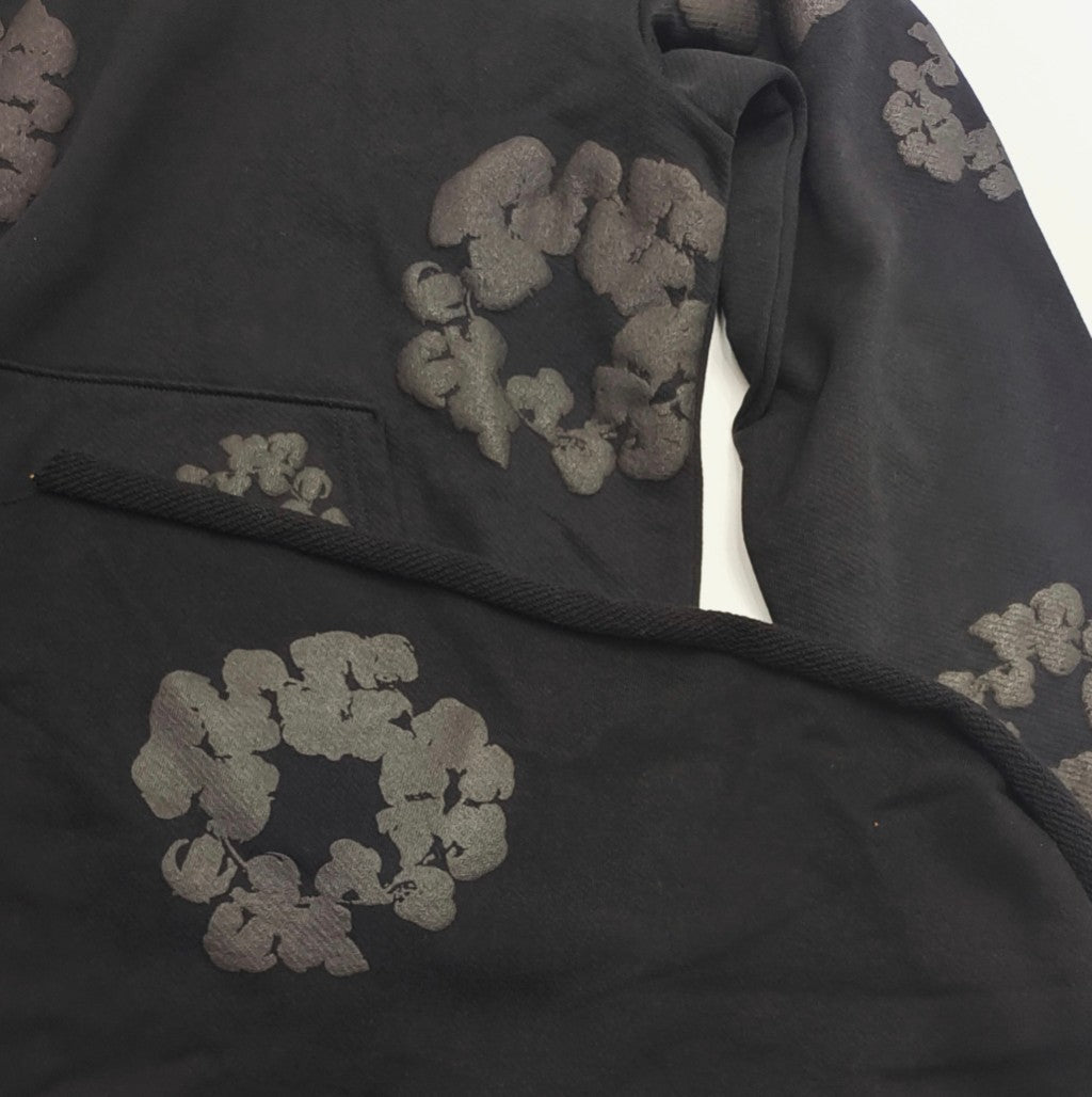 Sudadera Denim Tears – Patrón Corona de Flores Completo