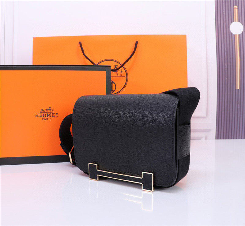 Bolso bandolera diseño elegante con cierre geométrico / Bolso cruzado de lujo accesible