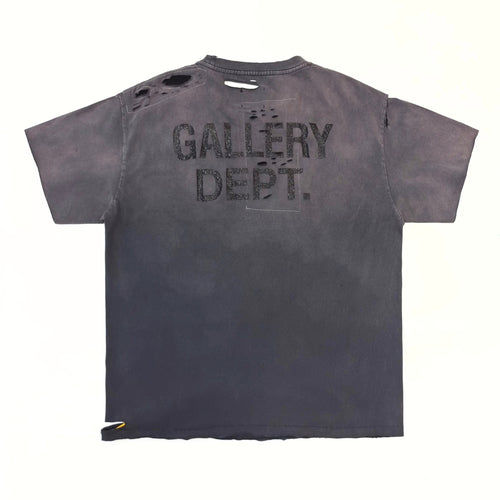 Camiseta Gallery Dept. – Lavado Carbón con Detalles Desgastados